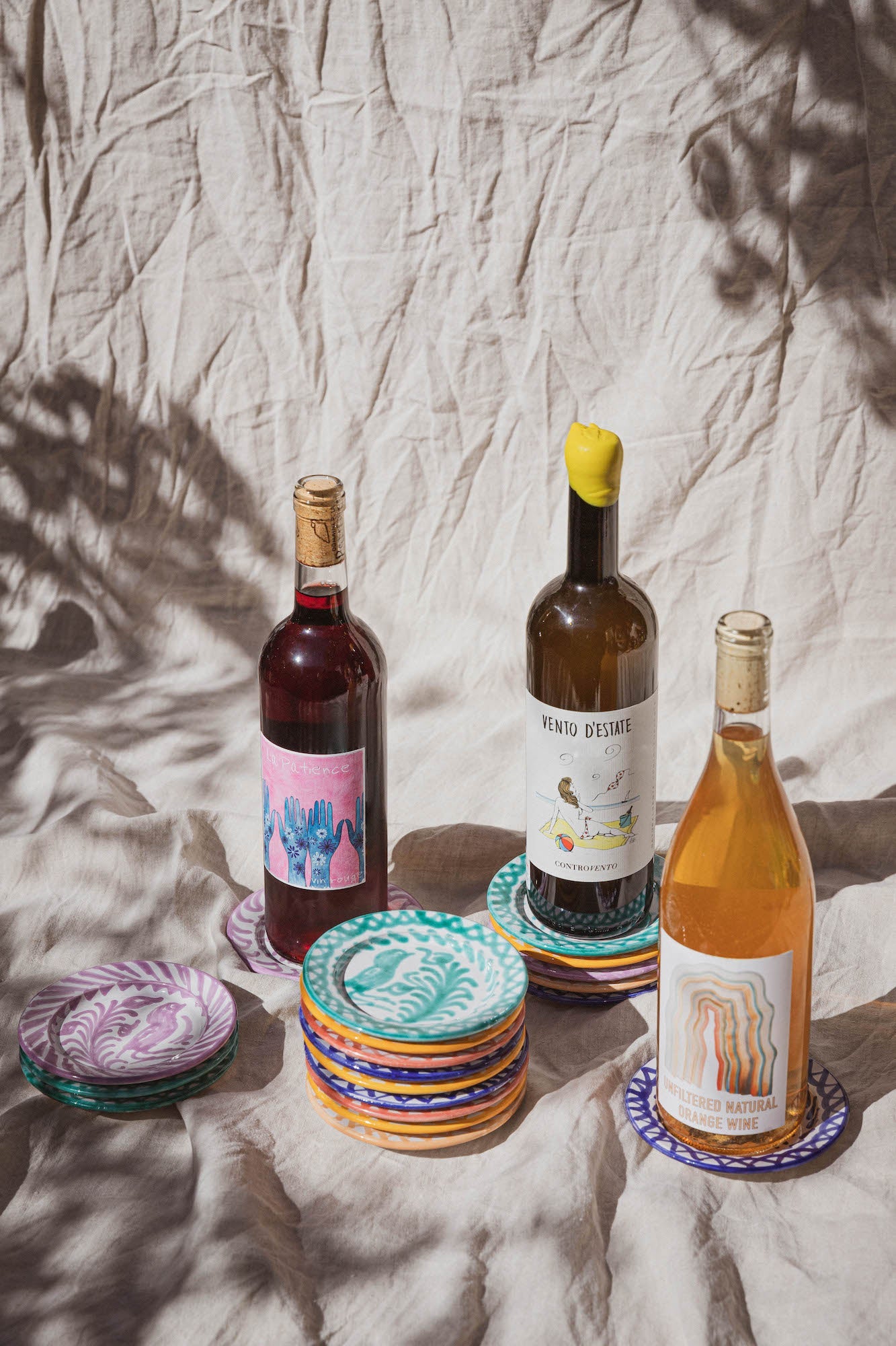 MINI plate with hand painted designs