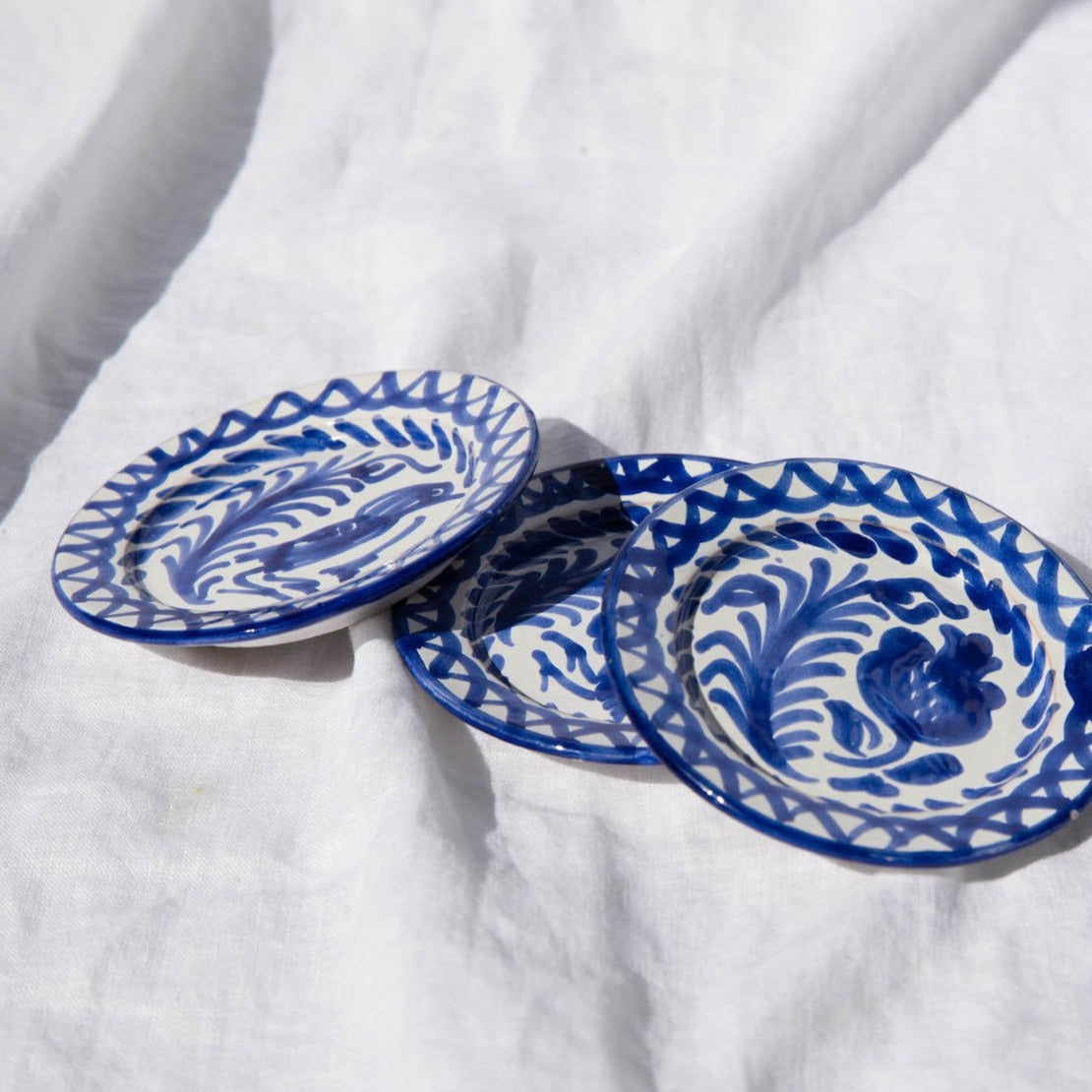 MINI plate with hand painted designs