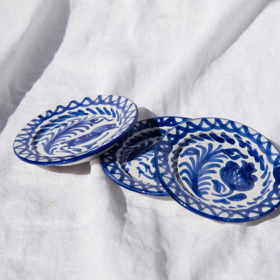 MINI plate with hand painted designs