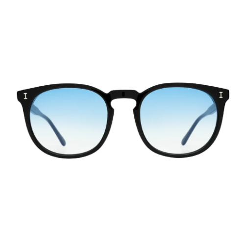 Eldridge 56 Black w/ Blue Flat Gradient See Through