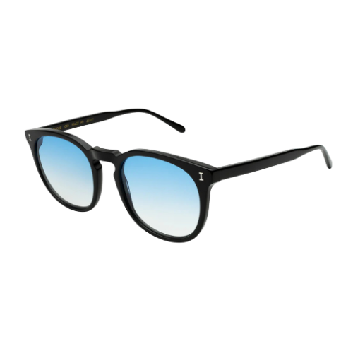 Eldridge 56 Black w/ Blue Flat Gradient See Through
