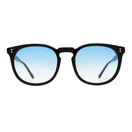 Eldridge 56 Black w/ Blue Flat Gradient See Through