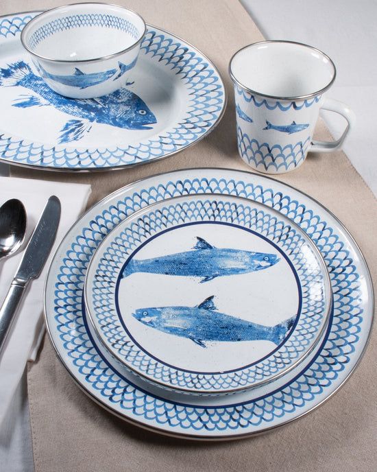 Fish Camp  Sandwich Plates - Set of 4