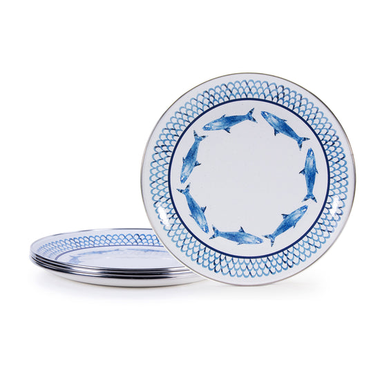 Fish Camp Dinner Plates - Set of 4