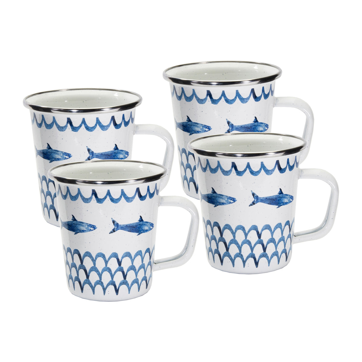 Fish Camp 16 oz Latte Mugs- Set of 4 – mrs.mandolin