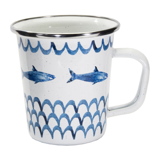 Fish Camp 16 oz Latte Mugs- Set of 4