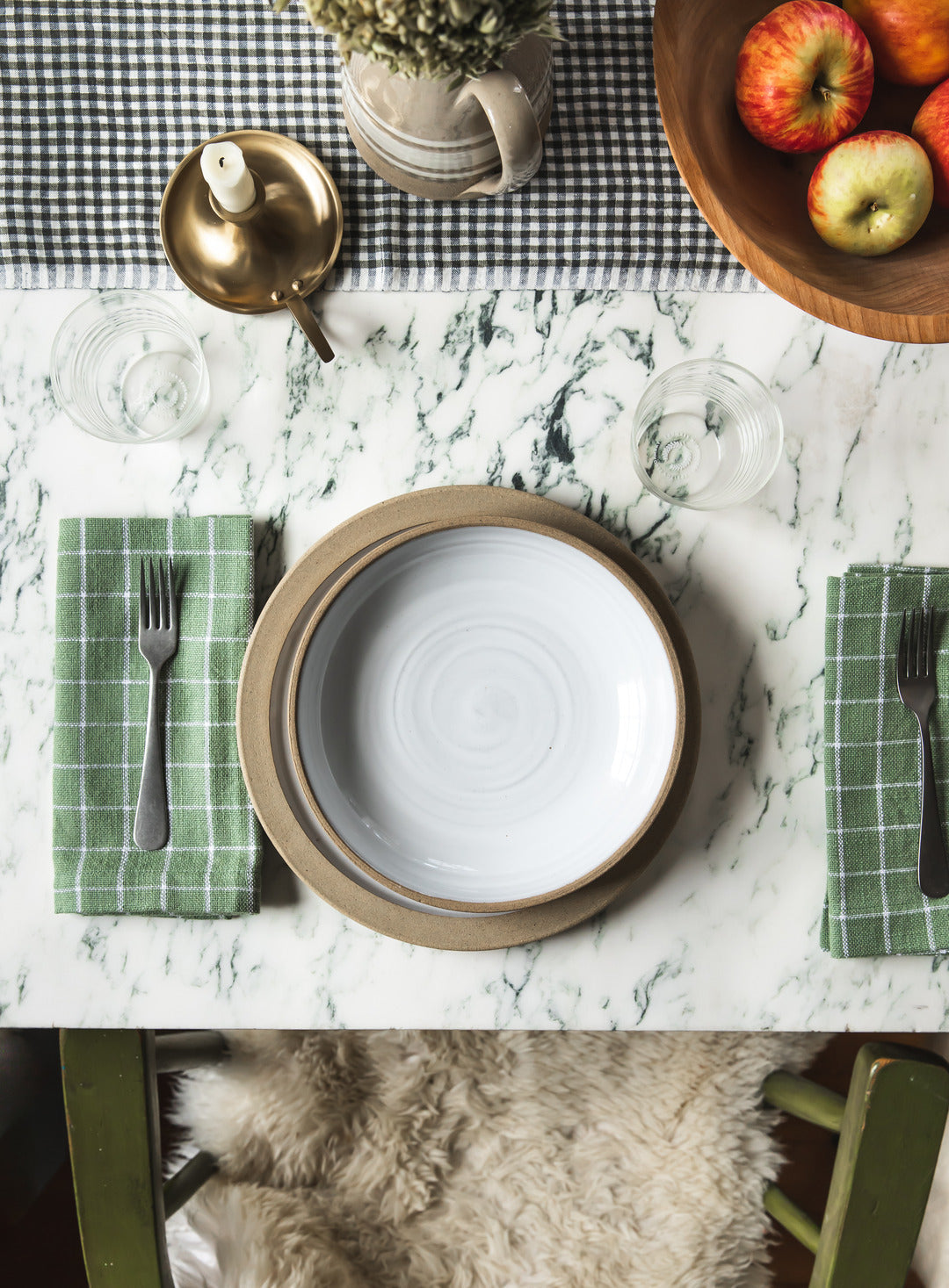 Pantry Cotton Check Napkins