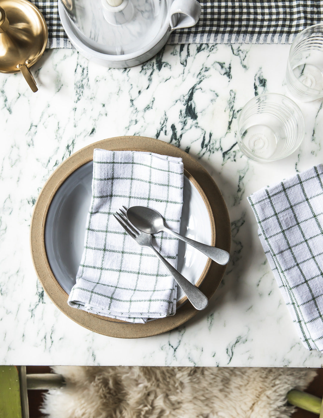 Pantry Cotton Check Napkins