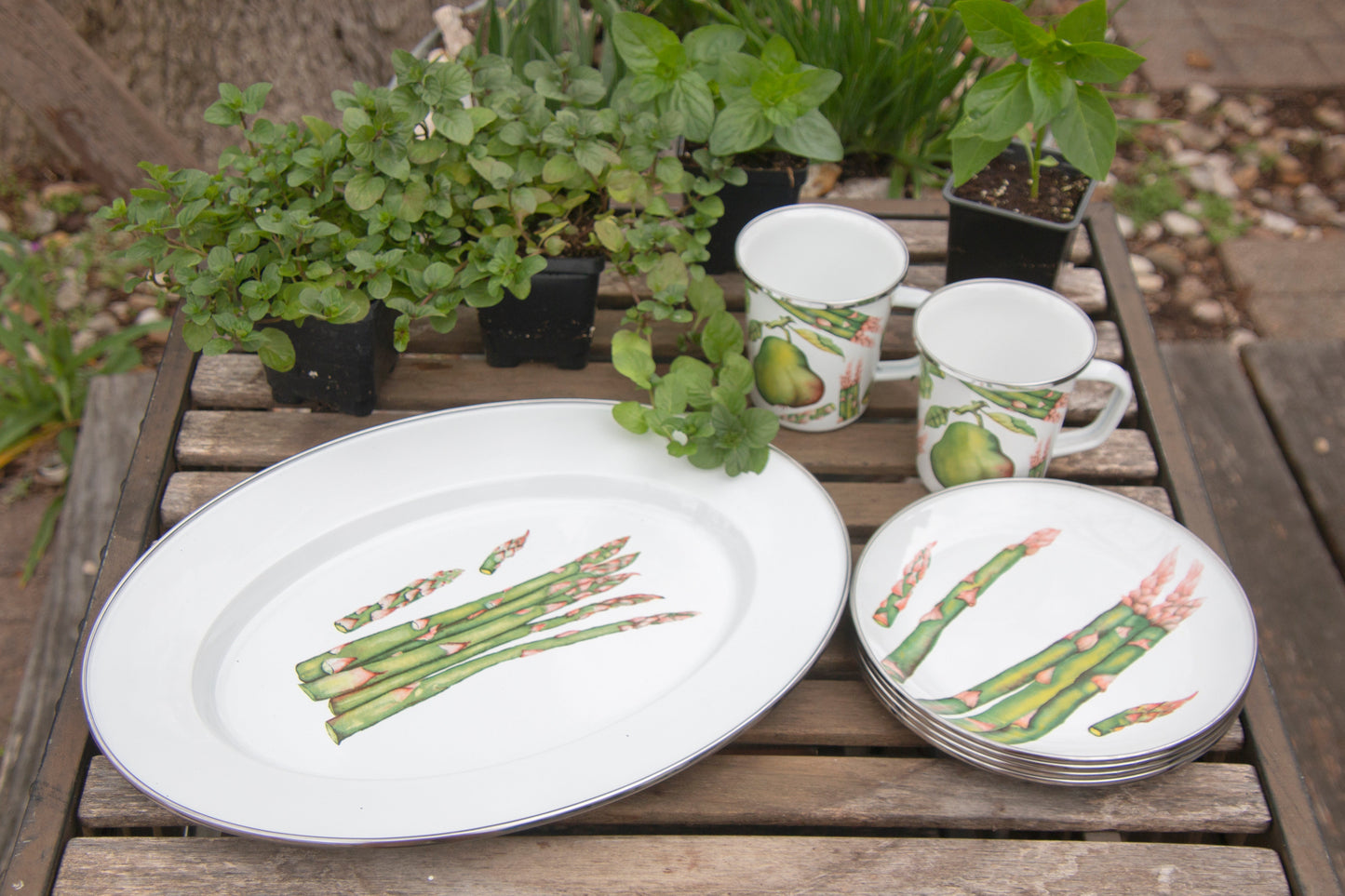 Fresh Produce Sandwich Plates - Set of 4