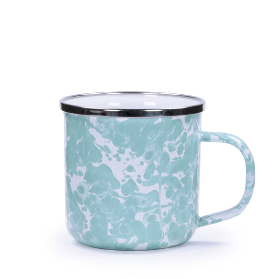 Sea Glass Swirl 12 oz Mugs - Set of 4