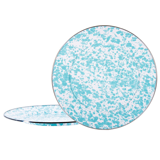 Sea Glass Swirl Chargers - Set of 2