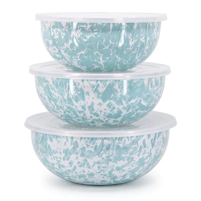 Sea Glass Mixing Bowls - Set of 3