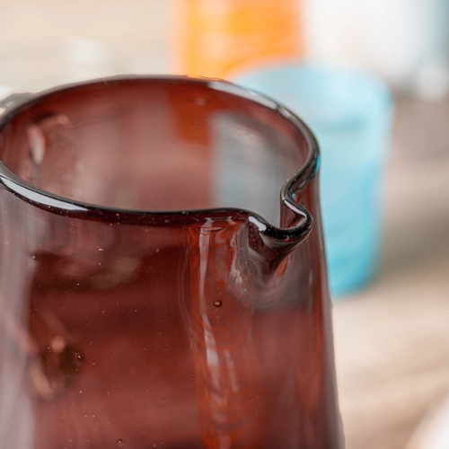 Handblown Glass Pitcher