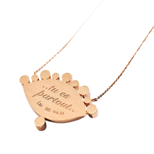 14K Gold Russe Grand Bleu Diamond Necklace