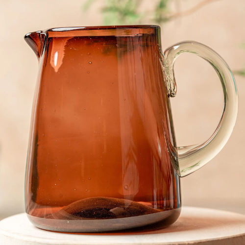 Handblown Glass Pitcher