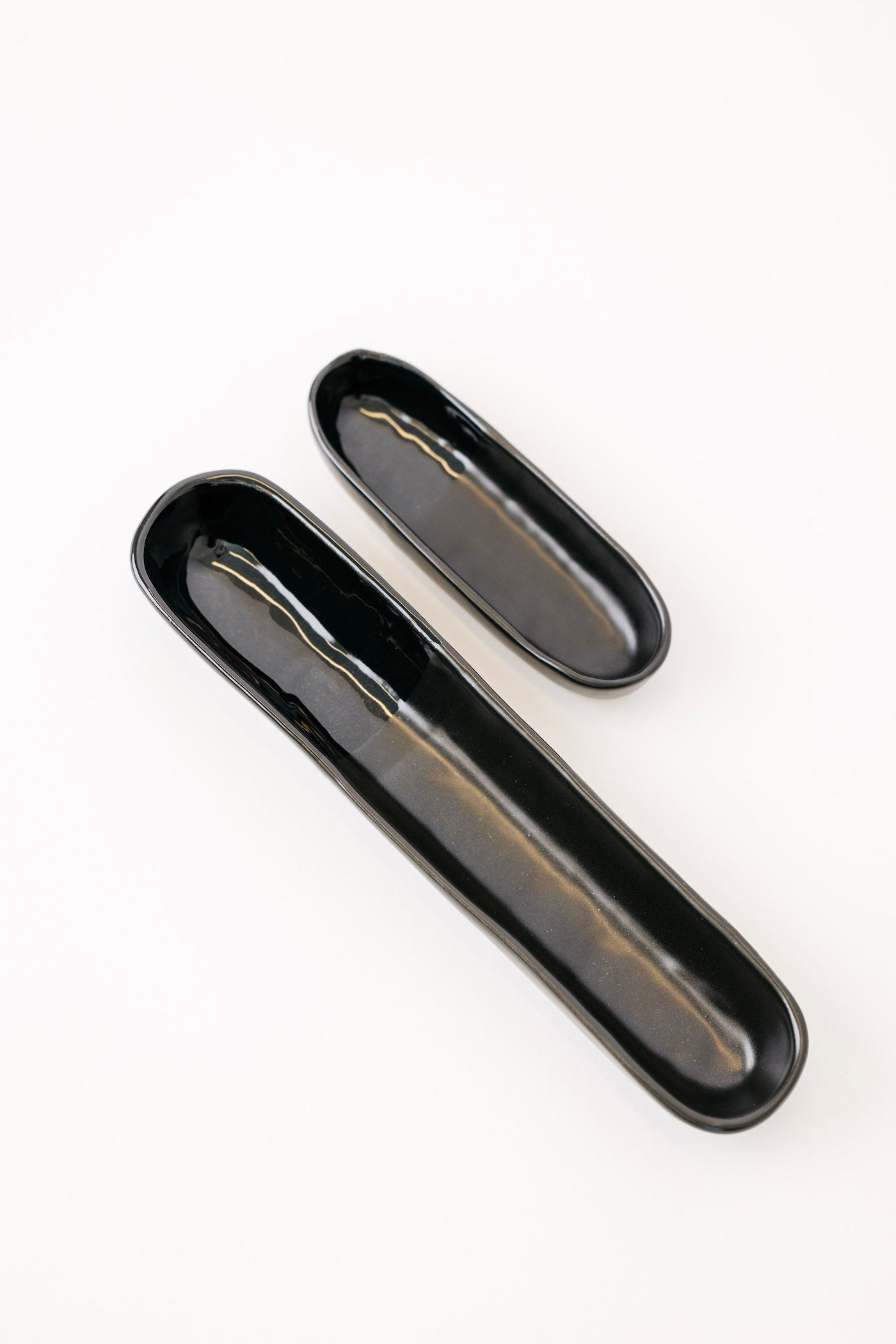 Sable Olive Bowl - Matte Black/Glossy Black - Set of 2