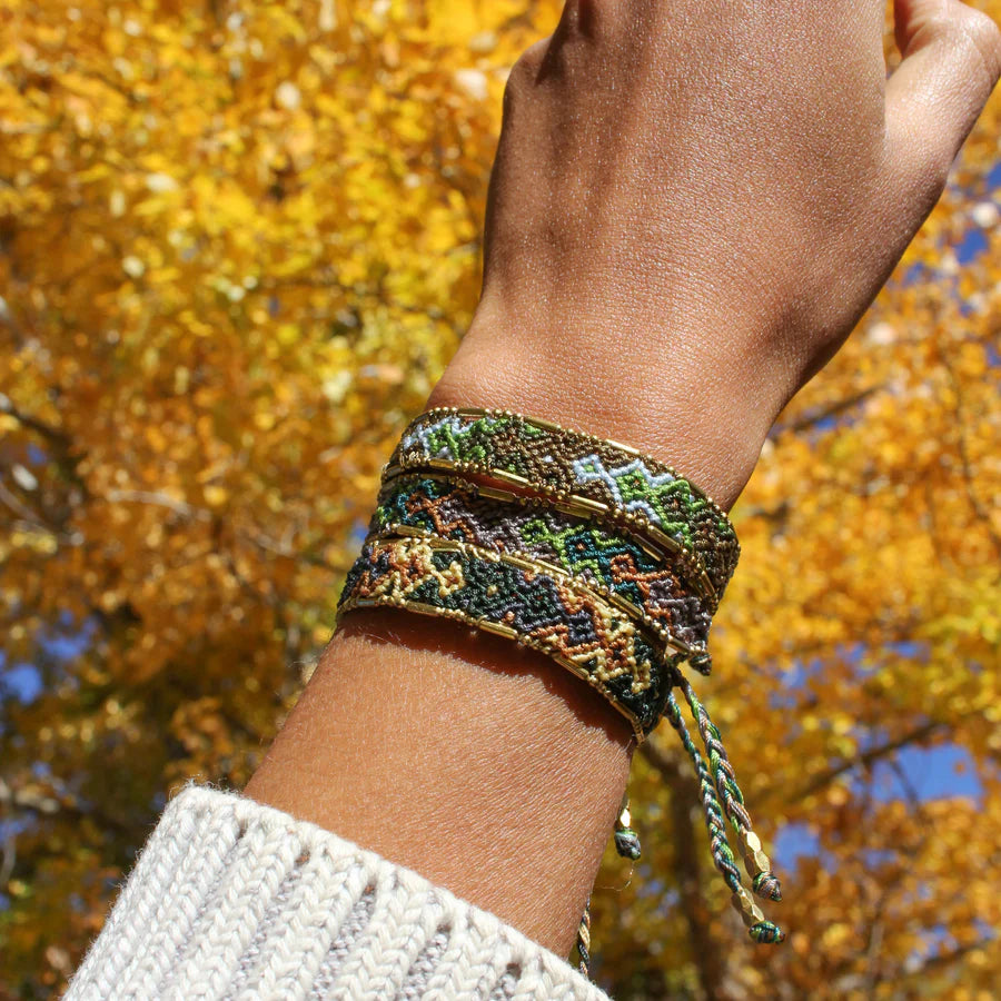 Bali Friendship Bracelet - Olive Laurel