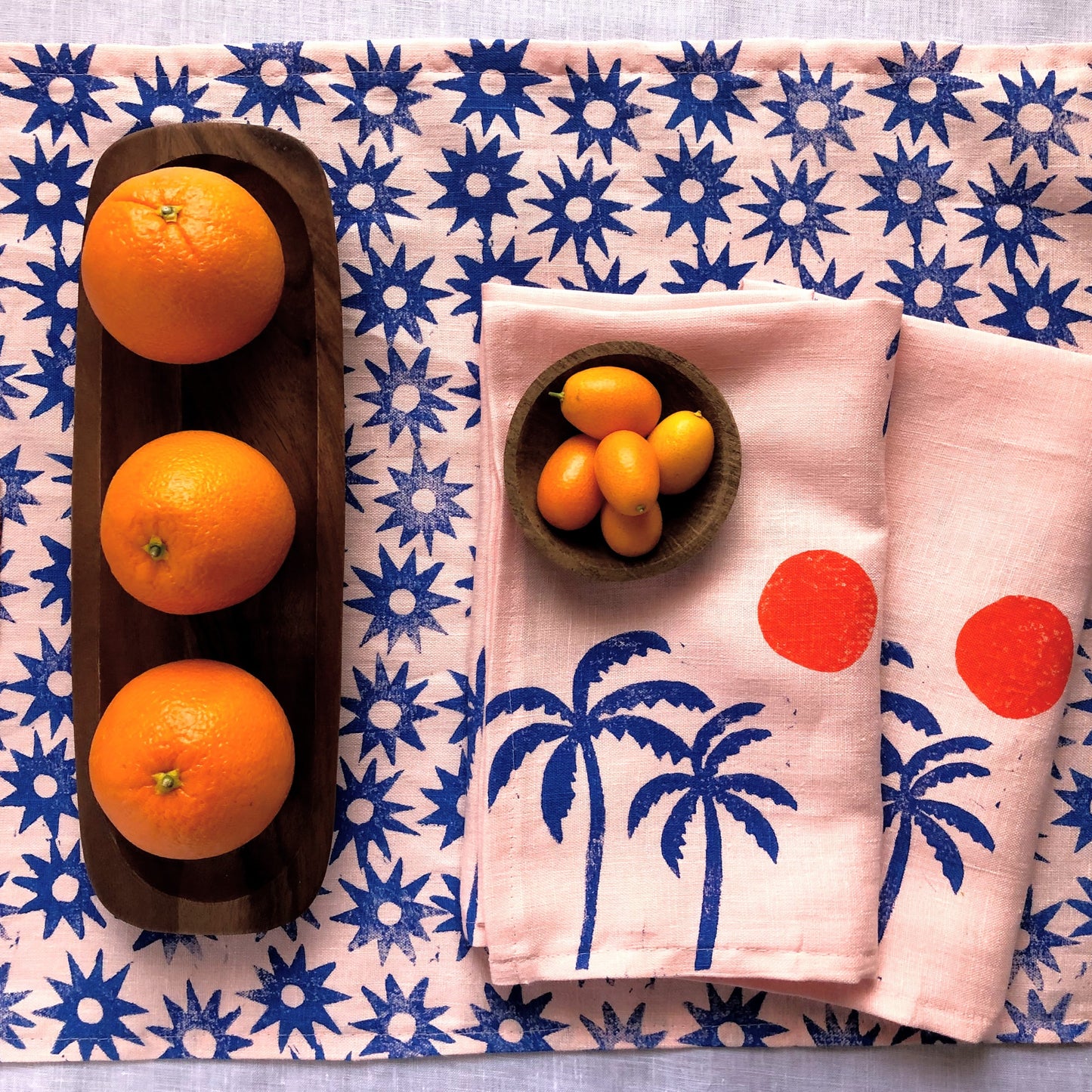 Blush Santorini Sun Table Runner