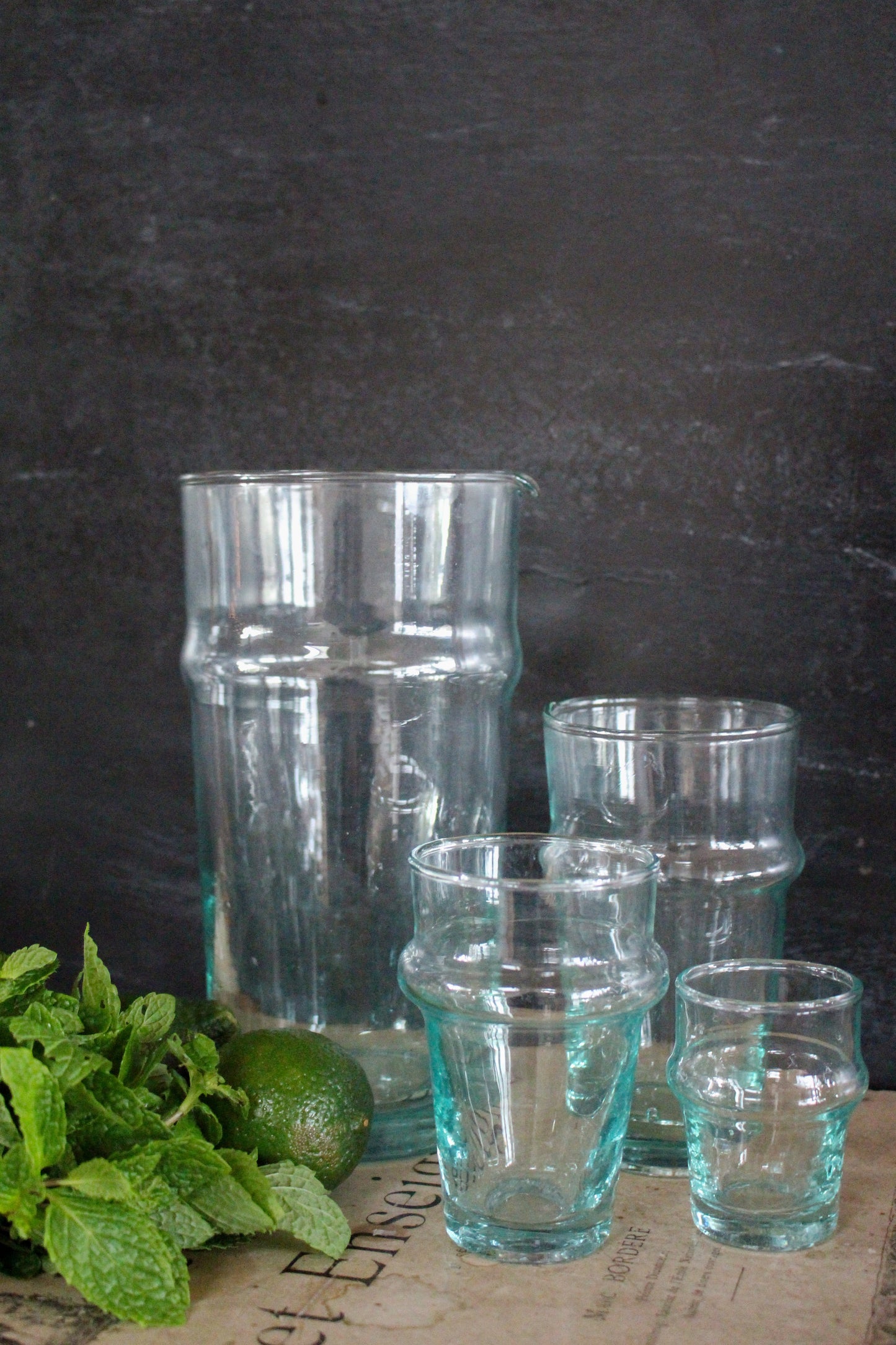Beldi Espresso Glass Clear