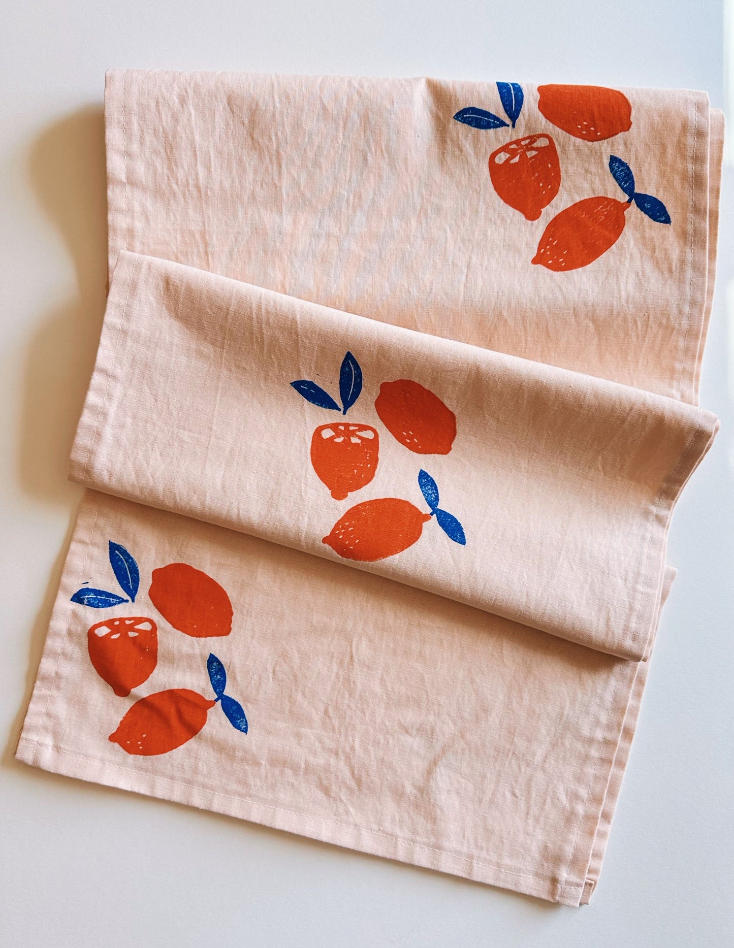 Oranges on Blush Table Runner