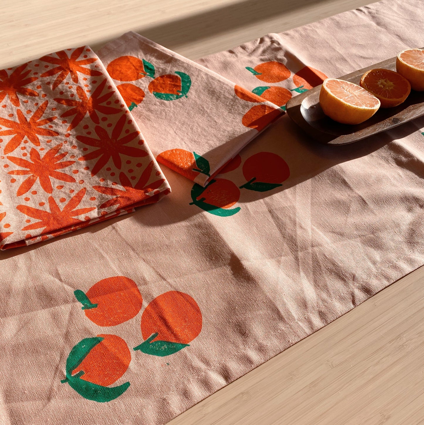 Blush Tangerines Table Runner