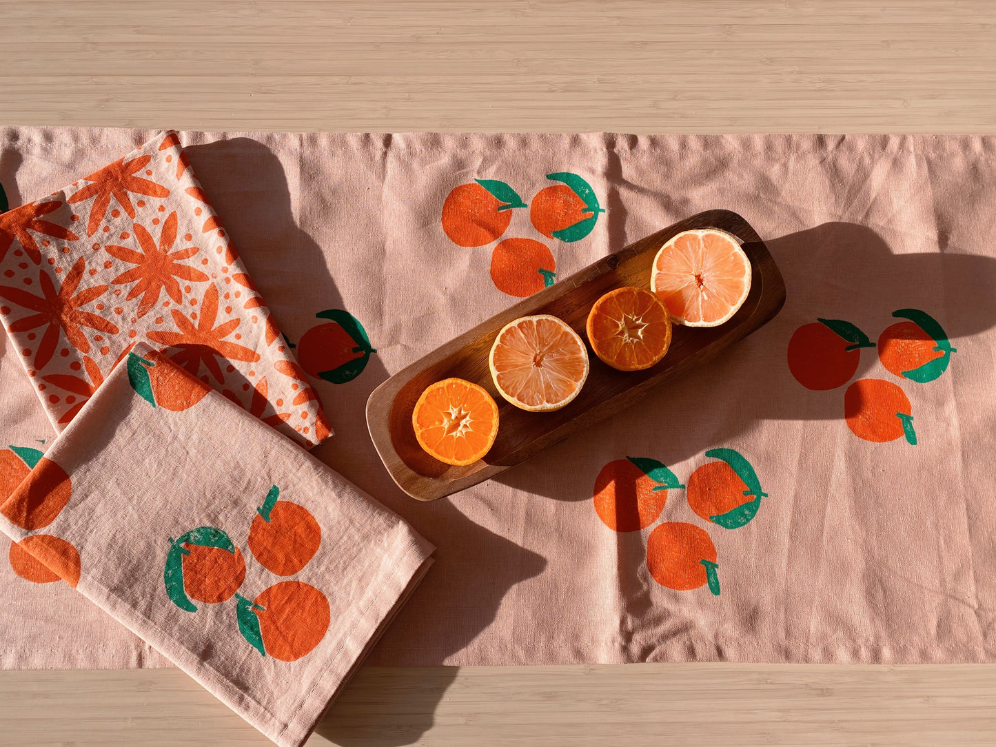 Blush Tangerines Table Runner