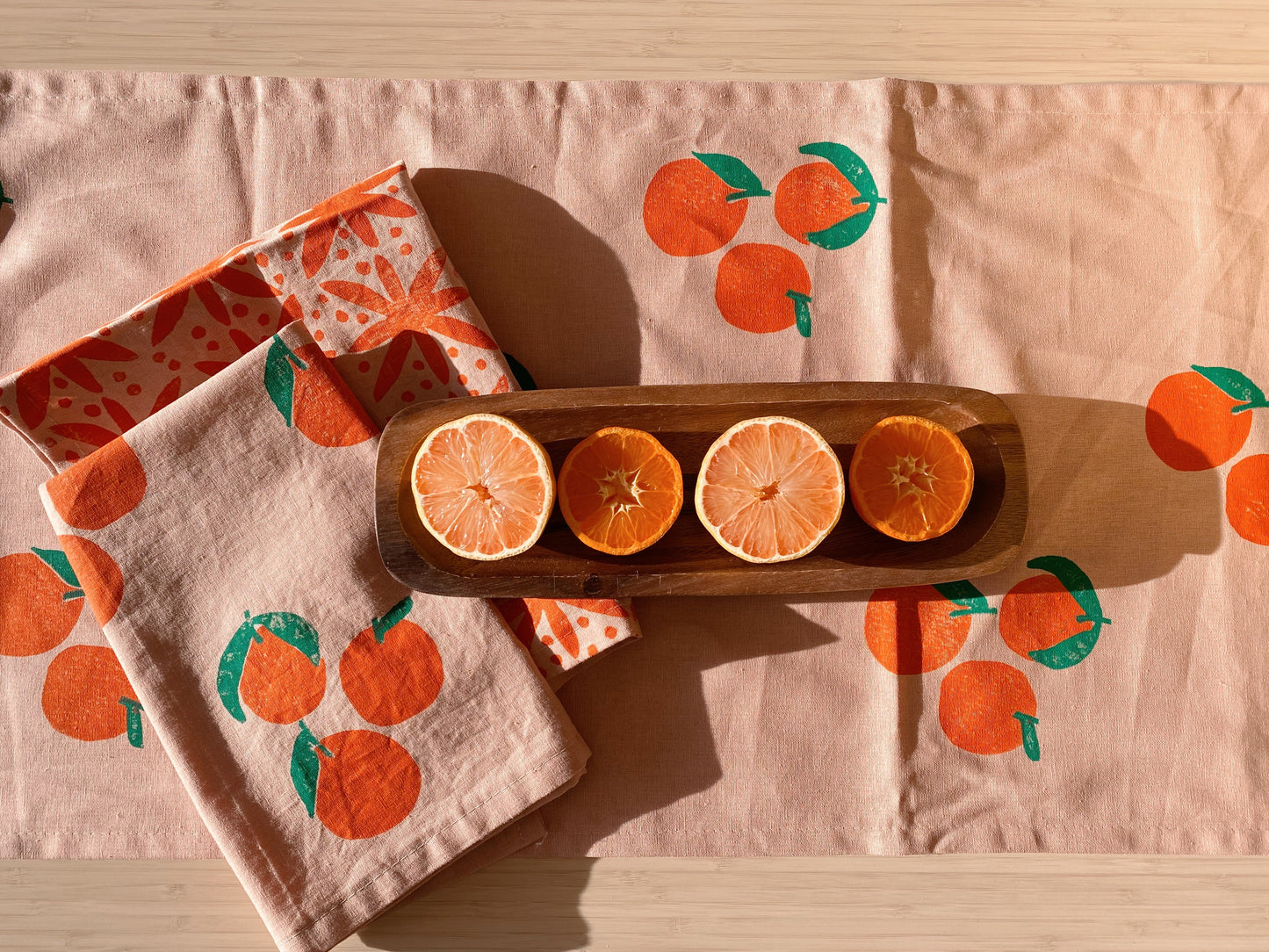 Blush Tangerines Table Runner