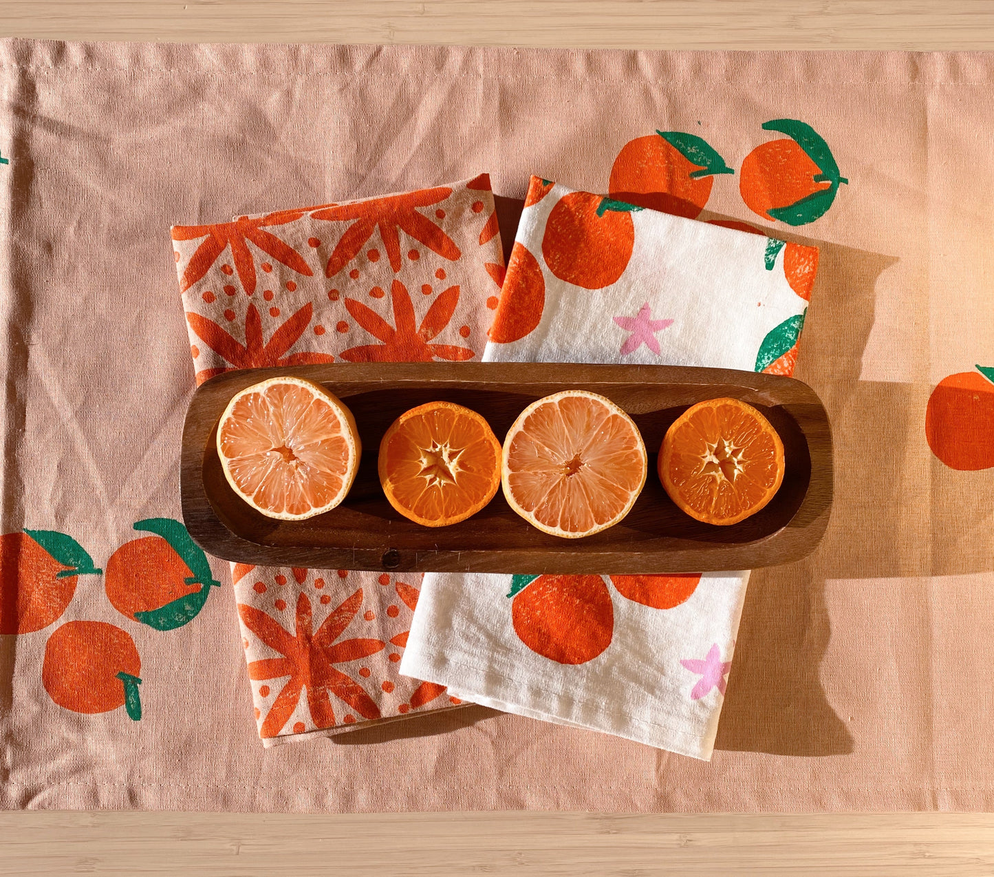 Blush Tangerines Table Runner
