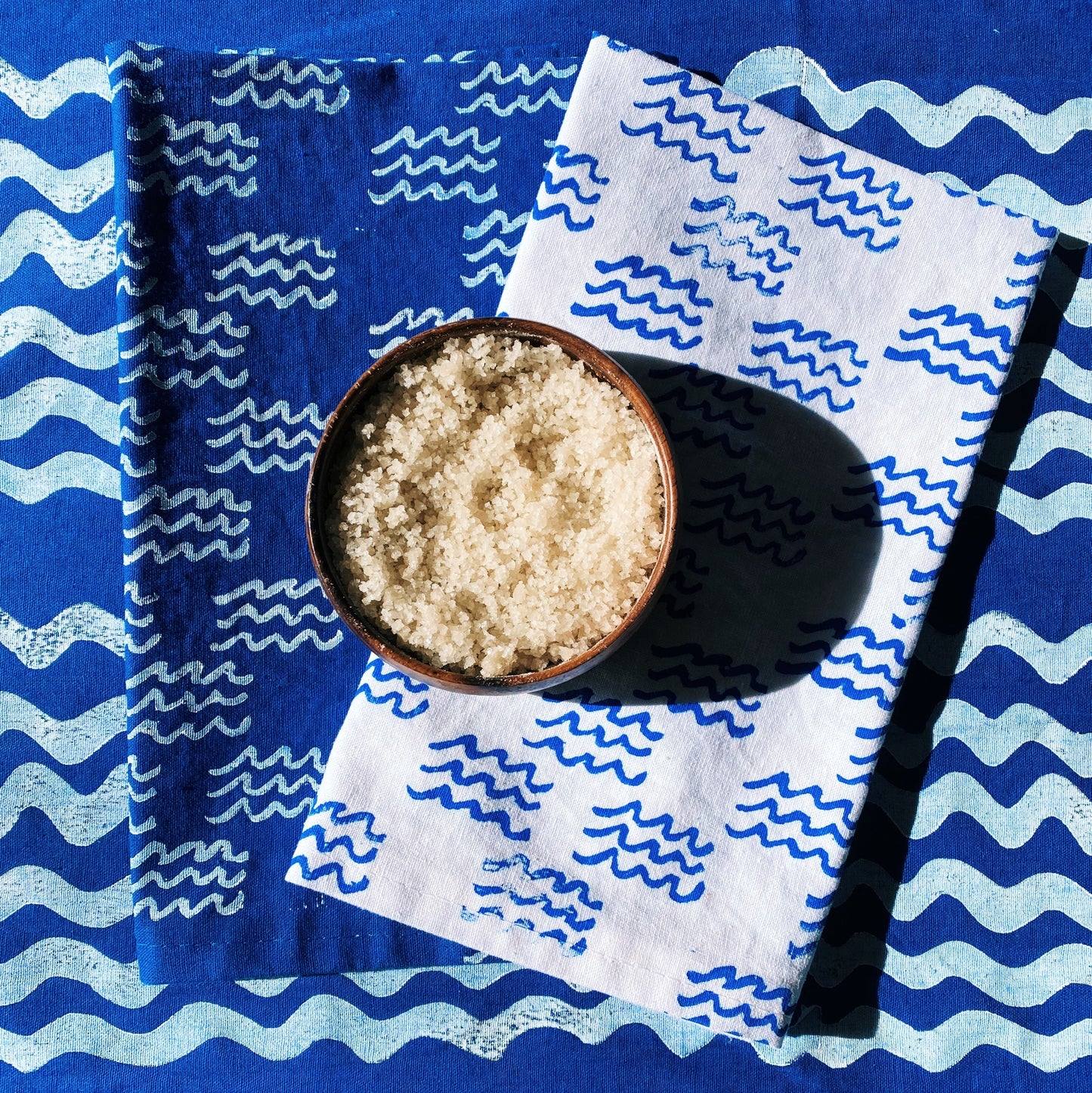 Blue Mini Waves Dinner Napkins