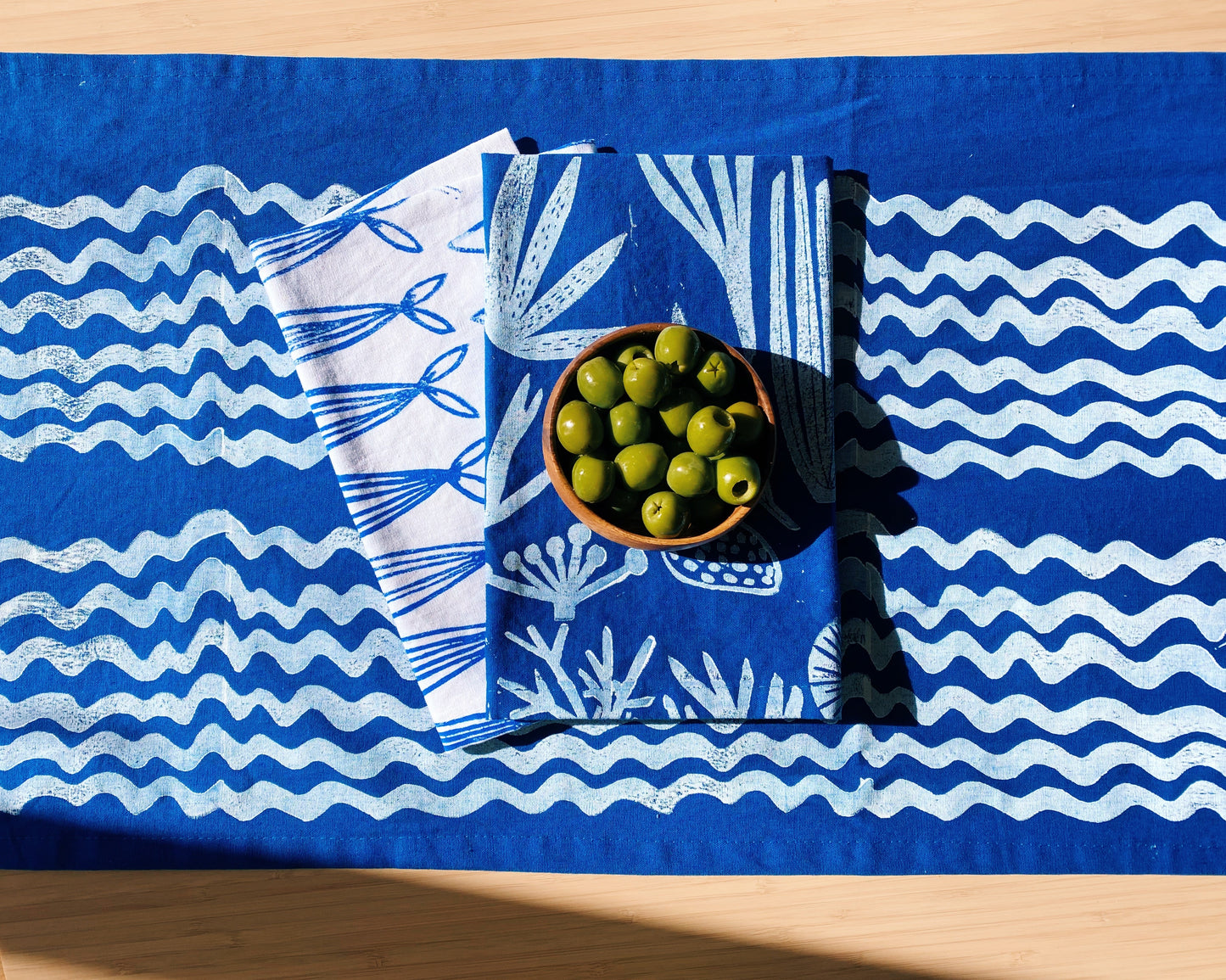 Big Waves Table Runner