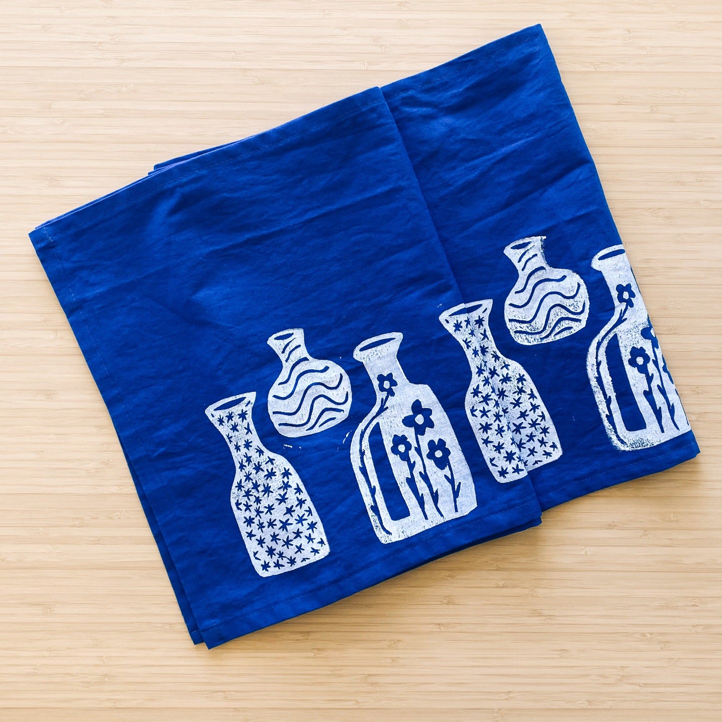 Blue Vessels Table Runner