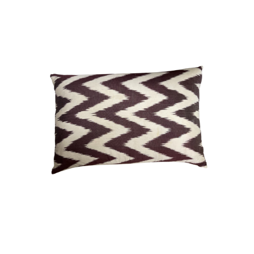 Ikat Pillow | Burgundy