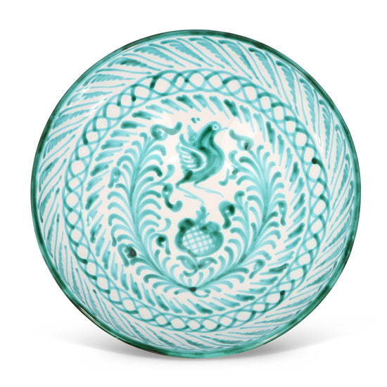 Large bowl with hand painted designs