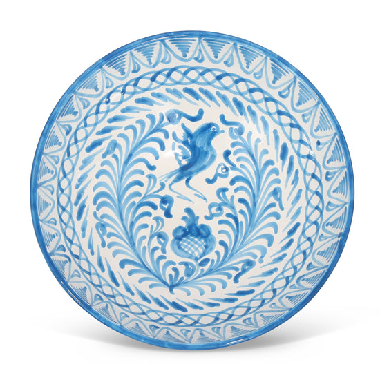 Large bowl with hand painted designs