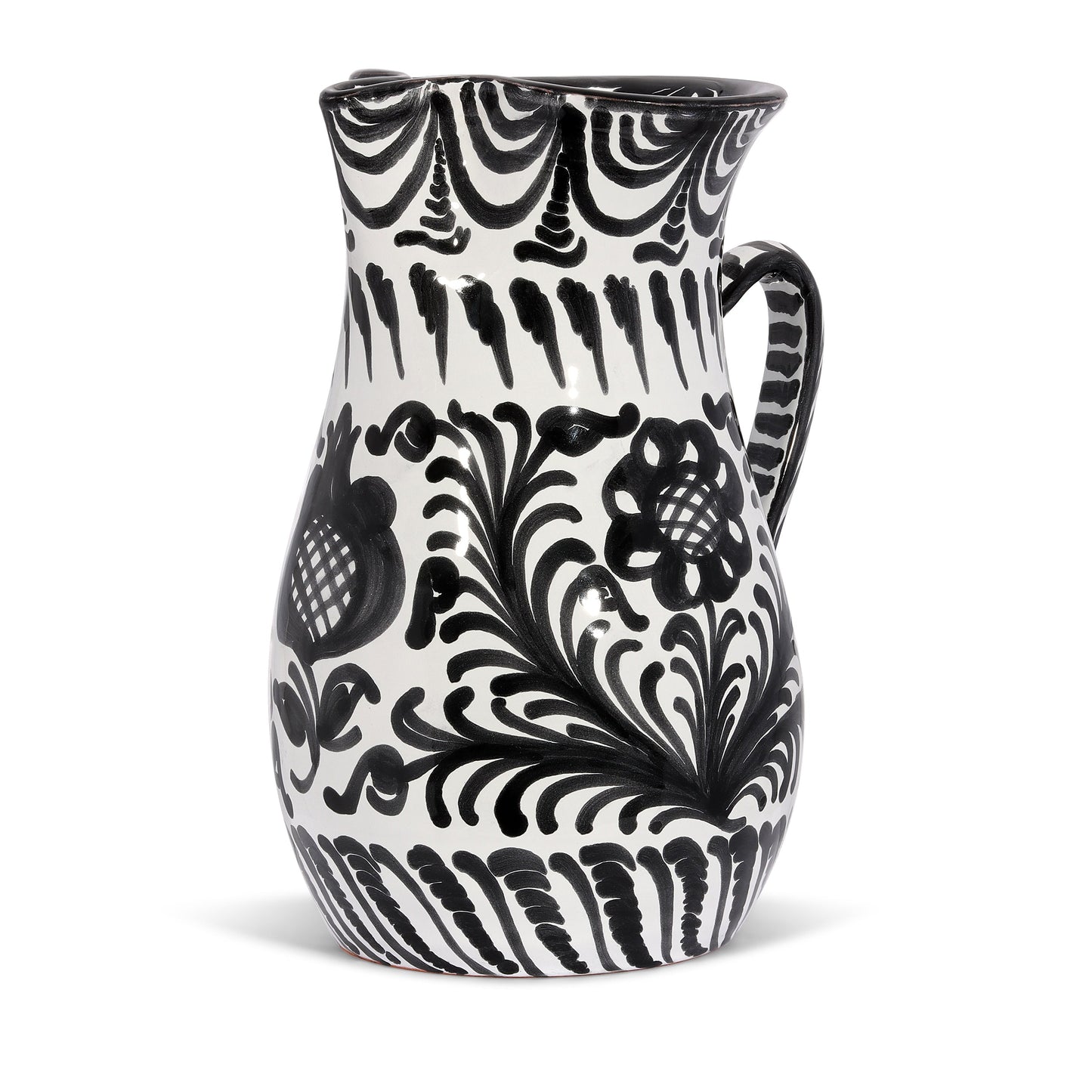 Large Pitcher | Black & White