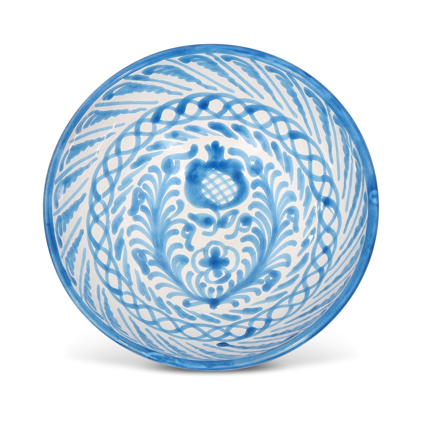 Medium bowl with hand painted designs