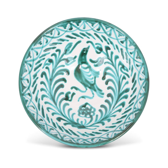 Medium bowl with hand painted designs