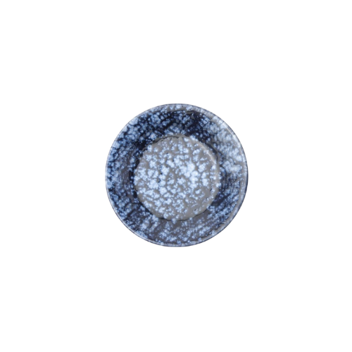 Isla Appetizer Plate | Spotted Black & Navy