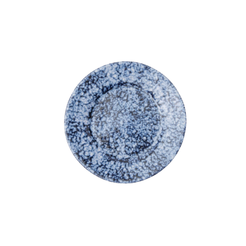 Isla Appetizer Plate | Spotted White & Navy