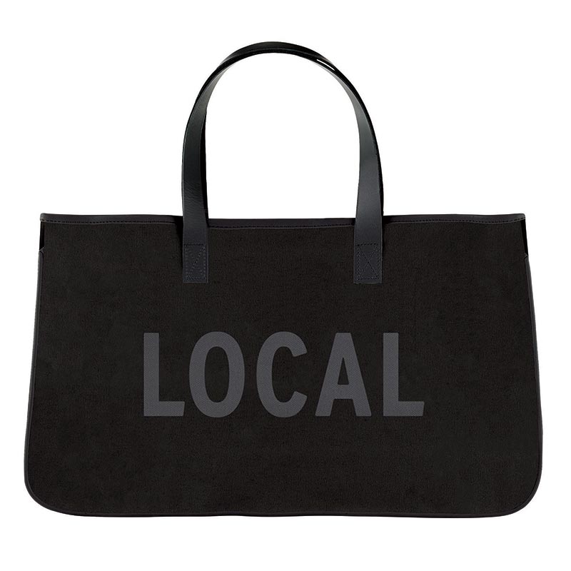 Load image into Gallery viewer, Black Canvas Tote - Local
