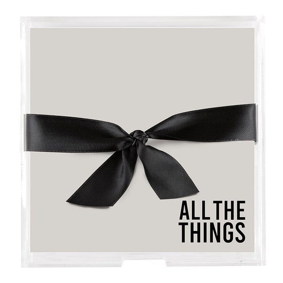 Square Acrylic Notepaper Tray - All the Things