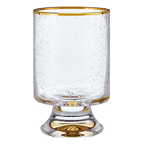 Gold Rimmed Old Fashioned Glass - Set of 4