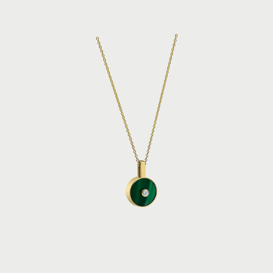 Le Collier N.1 Malachite & Diamond Necklace