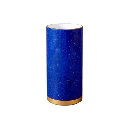 Lapis Hand-Gilded 24K Vase | Blue