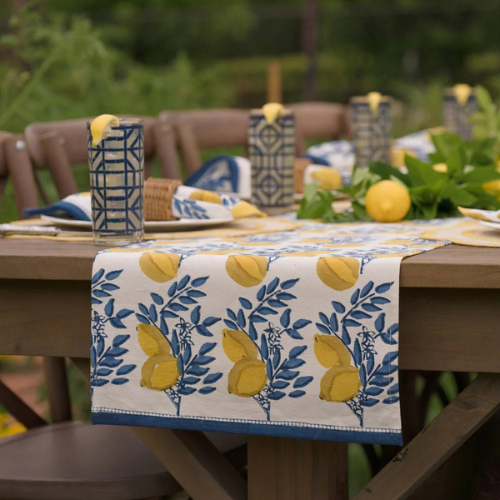 Lemon Vine Table Runner