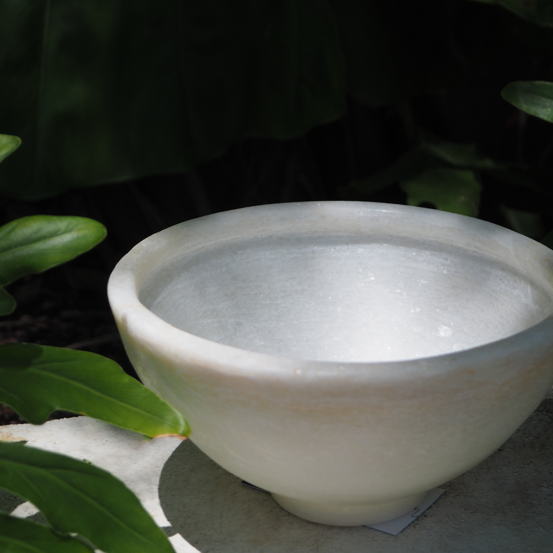 Load image into Gallery viewer, Greek Handmade White Marble Bowl Medium
