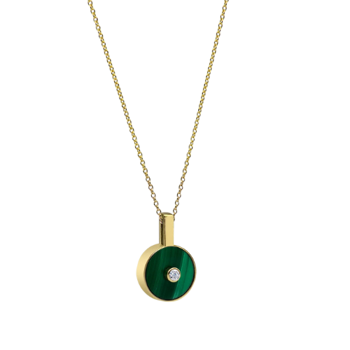 Le Collier N.1 Malachite & Diamond Necklace
