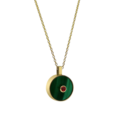Le Collier N.3 Malachite & Ruby Necklace