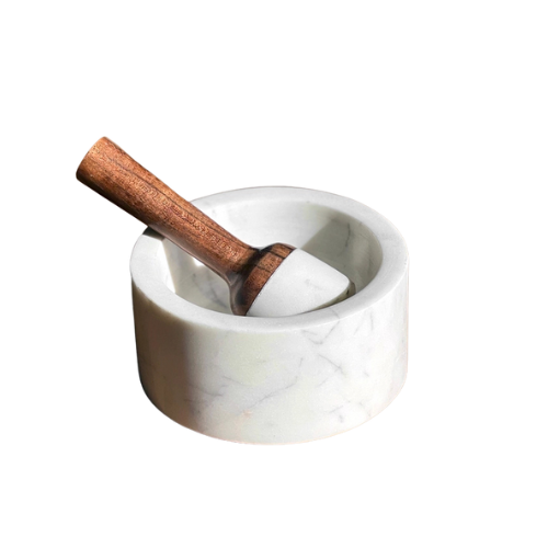 White Marble Mortar & Pestle