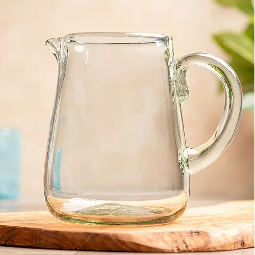 Handblown Glass Pitcher